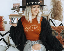 Load image into Gallery viewer, One Strong Mother Boho Terracotta burnt orange celestial tshirt

