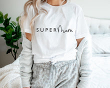Load image into Gallery viewer, Super Mum - White T-Shirt
